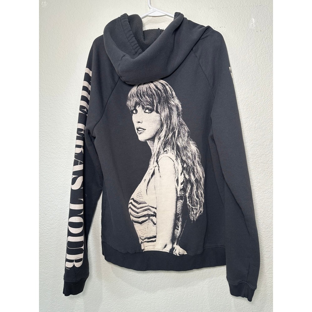 Taylor Swift The Eras Tour Hoodie Black Graphic Concert Merch Medium M